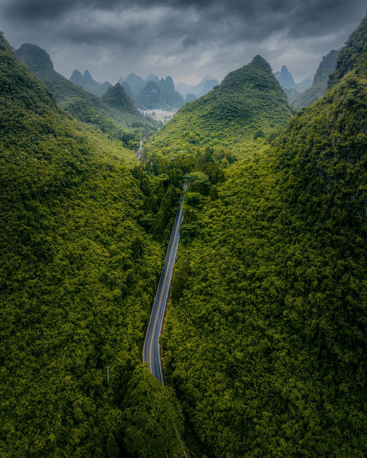 Evening light on rice terraces