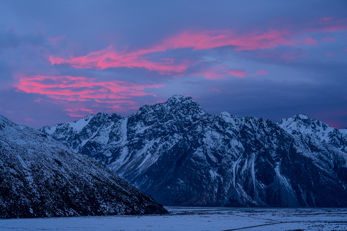 Dramatic mountain peaks