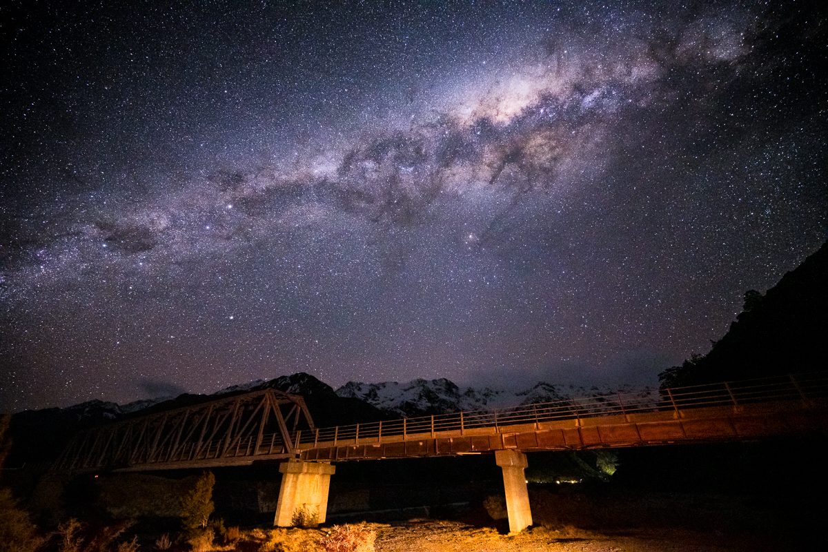 Glacial lakes surrounded by dramatic mountain scenery in the Southern Alps
