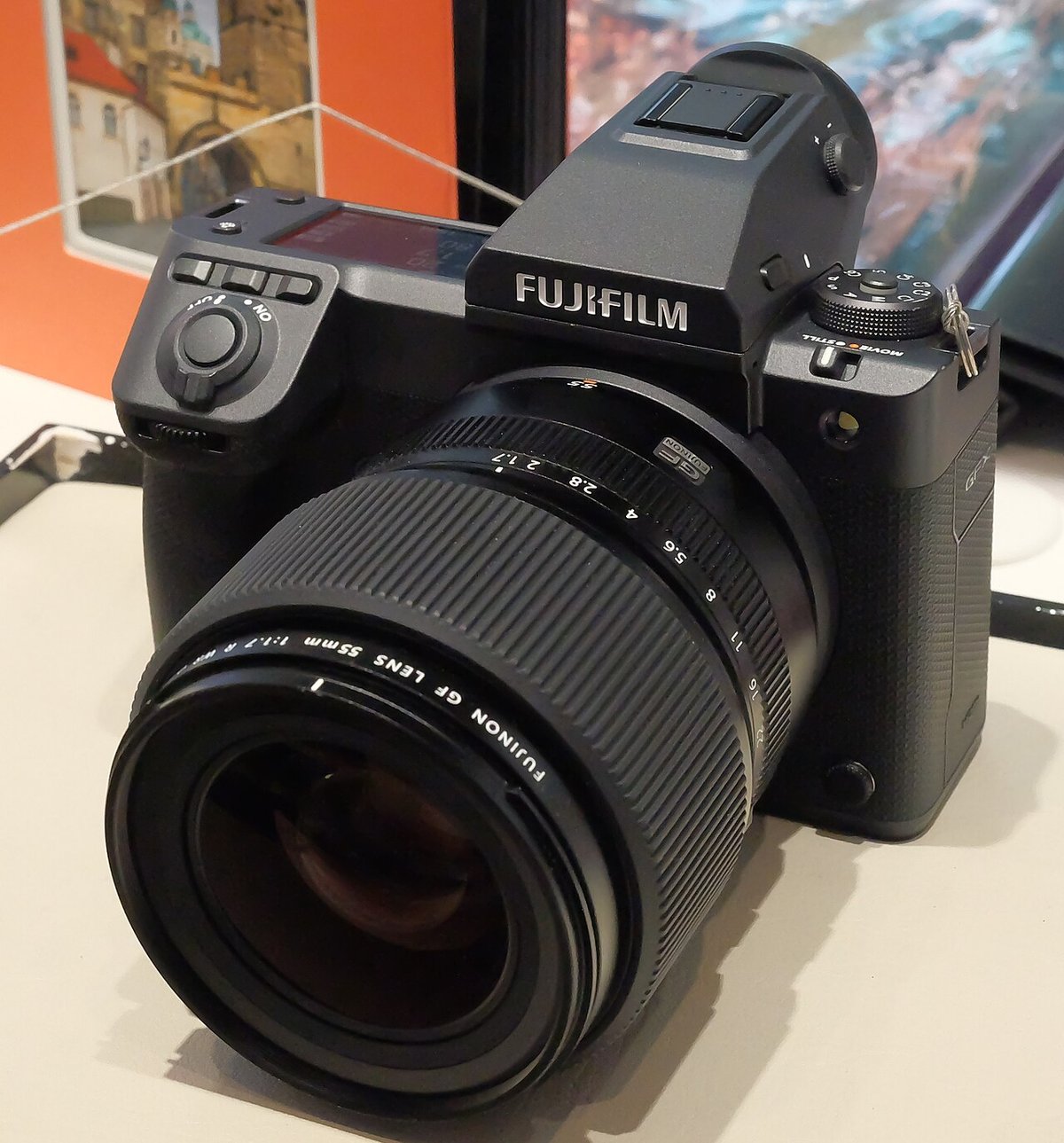 Fujifilm GFX 100 II medium format camera with GF lens